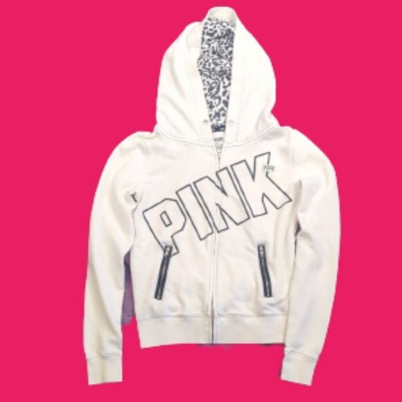 PINK Zip Hoodie, Collegiate Look, For Kitty Rescue! - Picture 1 of 16